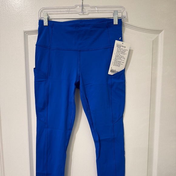 Lululemon Fast & Free Sz 8 Blue - Picture 1 of 4